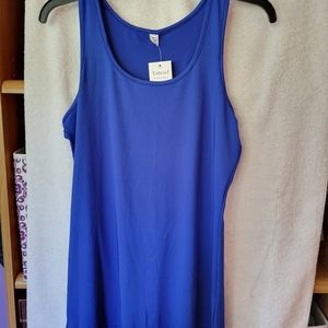 Tobrief Bright Blue Tank NWT